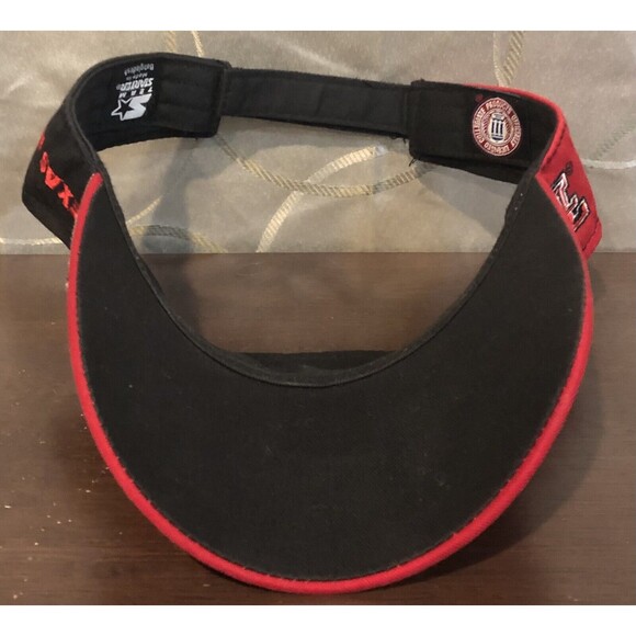 Texas Tech University Visor Red Raiders Team Starter NCAA Golf Tennis Black Logo - Picture 5 of 9